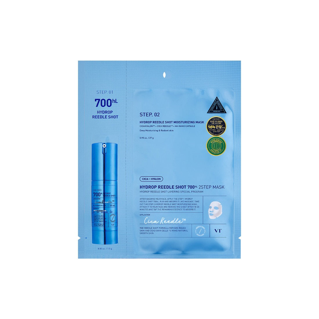 VT COSMETICS Hydrop Reedle Shot 700hL 2-Step Mask