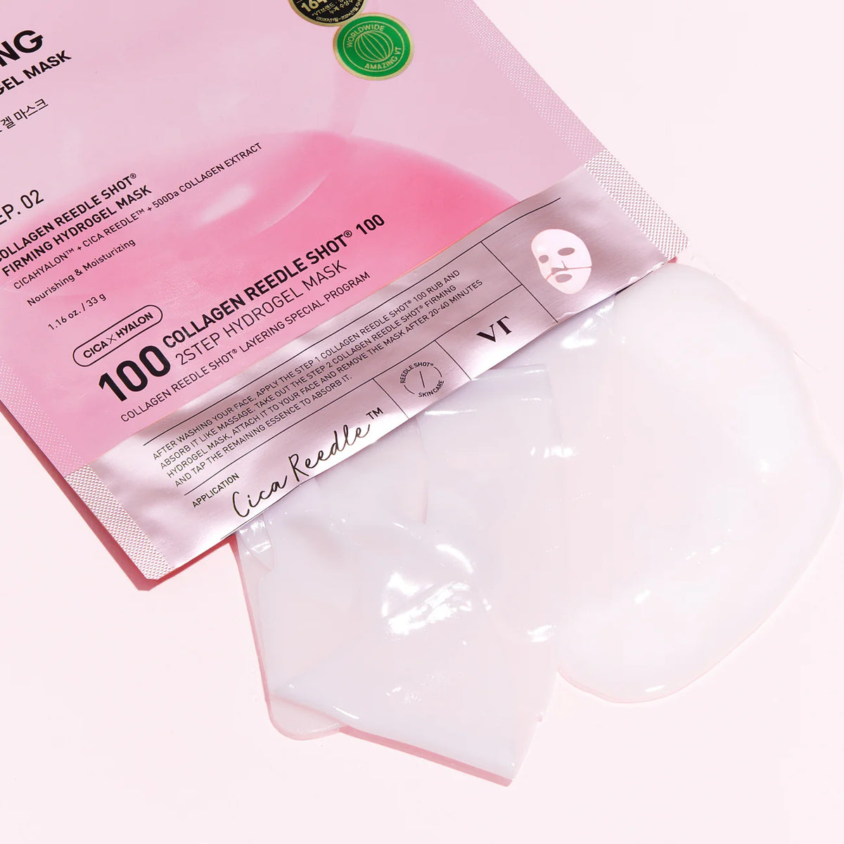 VT COSMETICS Collagen Reedle Shot 100 2-Step Hydrogel Mask