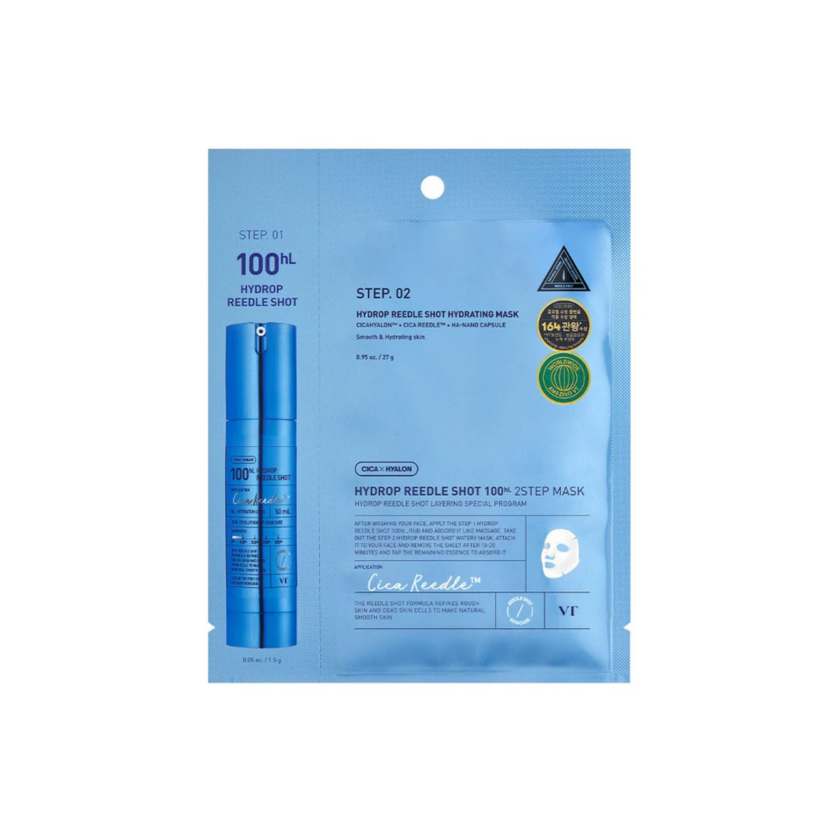 VT COSMETICS Hydrop Reedle Shot 100hL 2-Step Mask