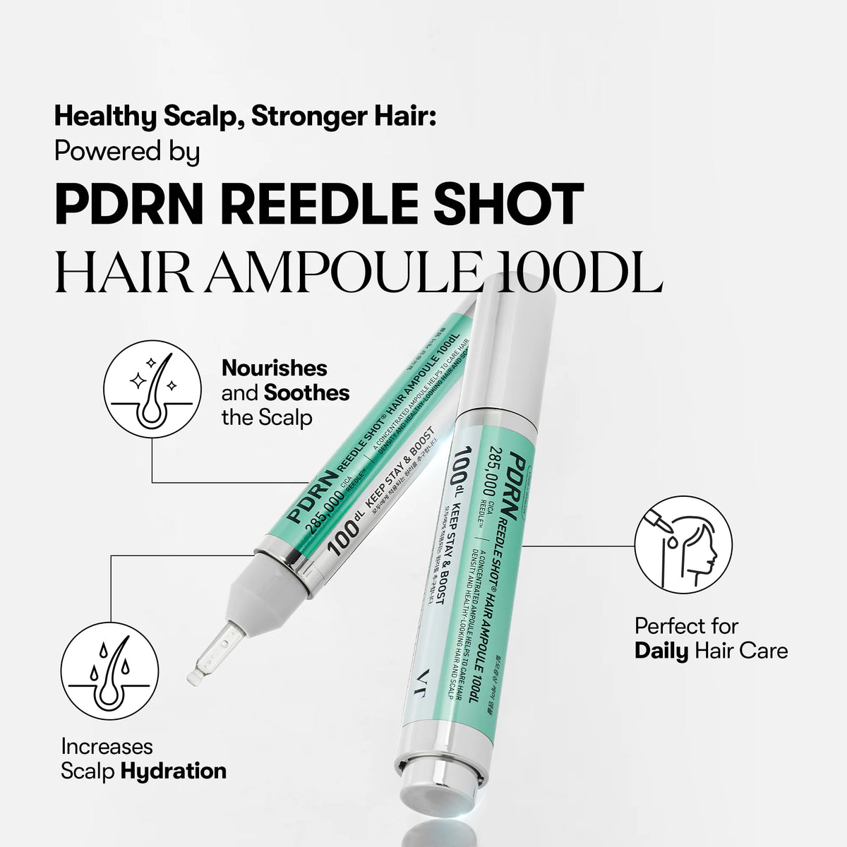 VT COSMETICS PDRN Reedle Shot Hair Ampoule 100dL