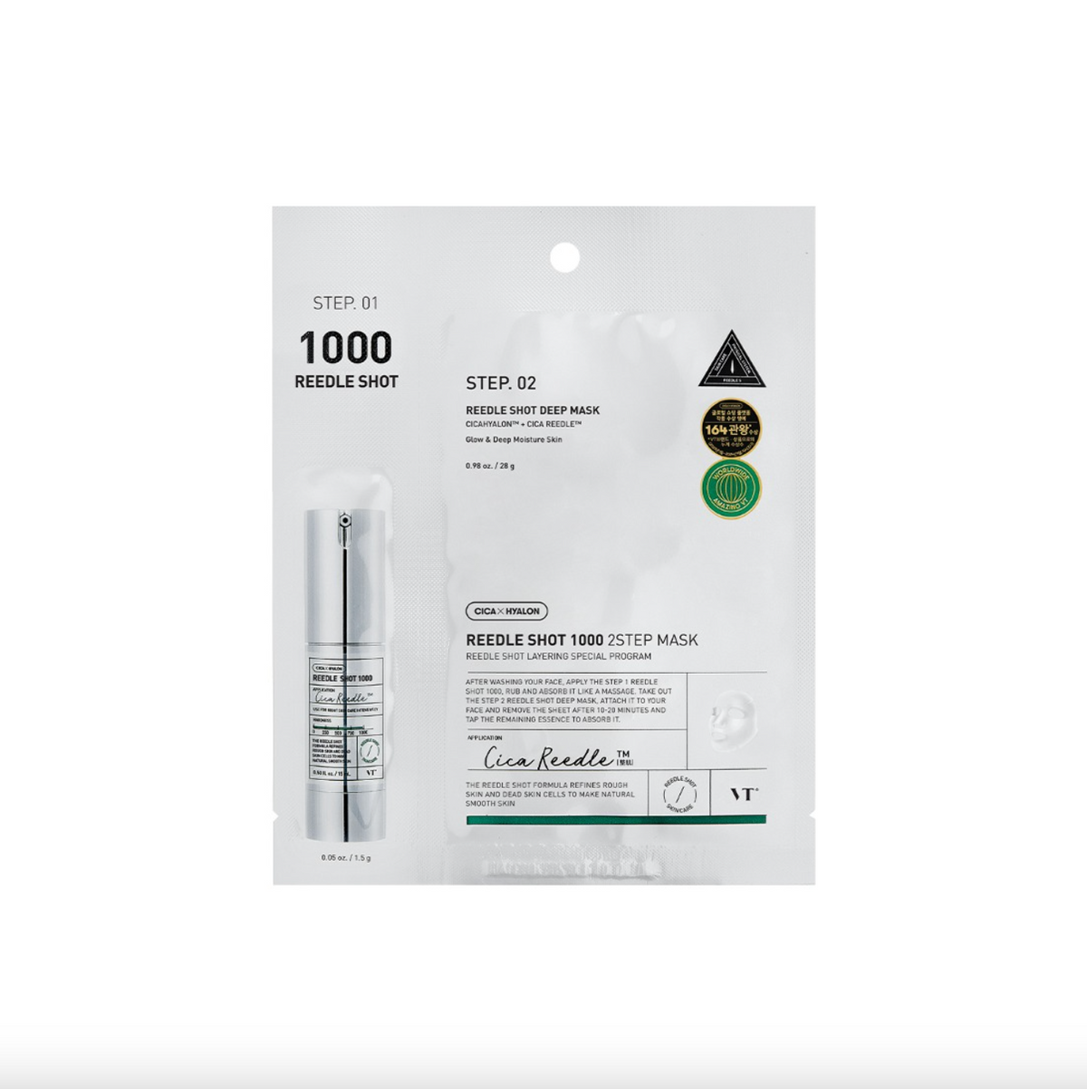 VT COSMETICS Reedle Shot 1000 2-Step Mask