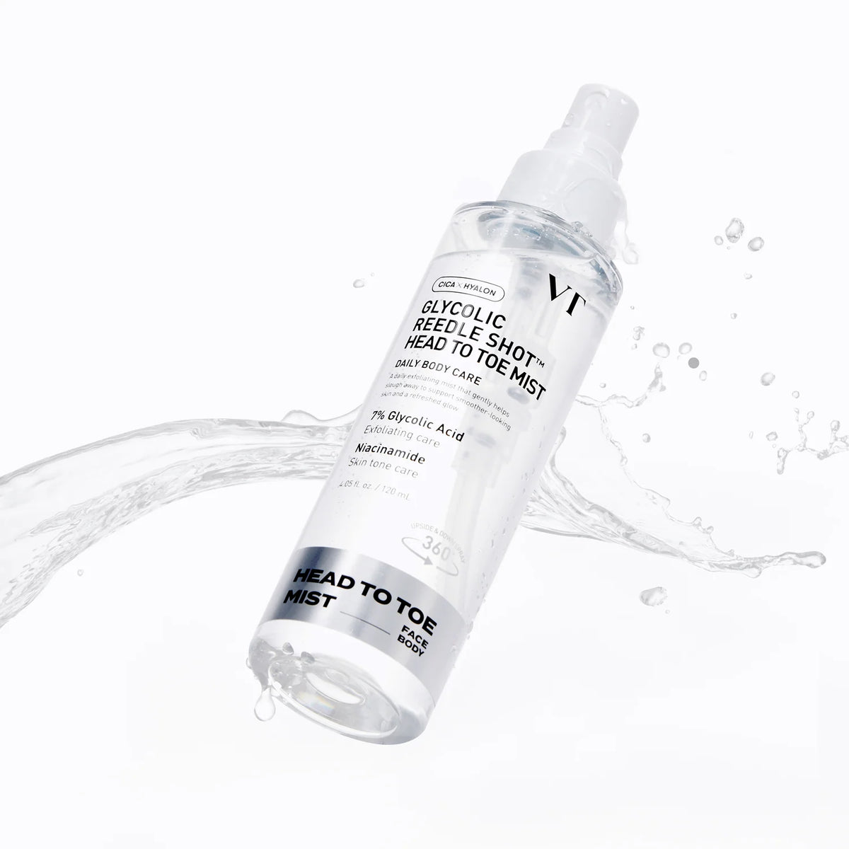 VT COSMETICS Glycolic Reedle Shot Head To Toe Mist