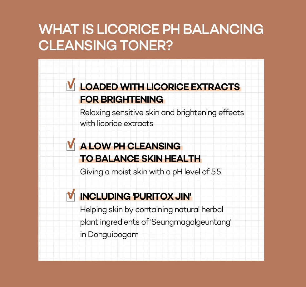 Licorice pH Balancing Cleansing Toner