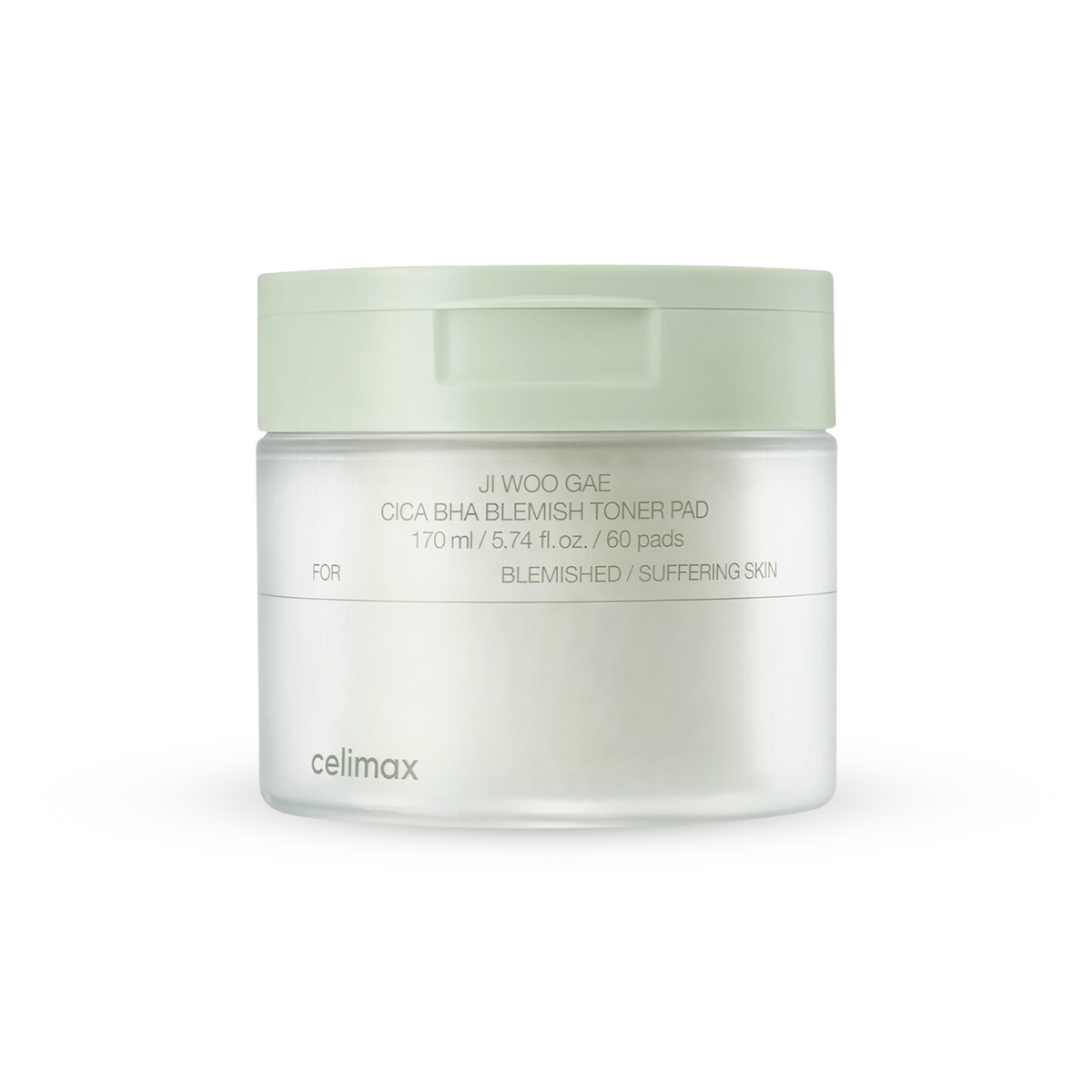 celimax JI WOO GAE Cica BHA Blemish Toner Pad