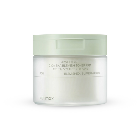 JI WOO GAE Cica BHA Blemish Toner Pad