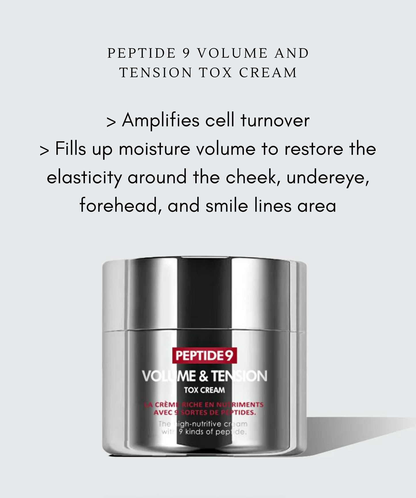 Peptide 9 Volume and Tension Tox Cream