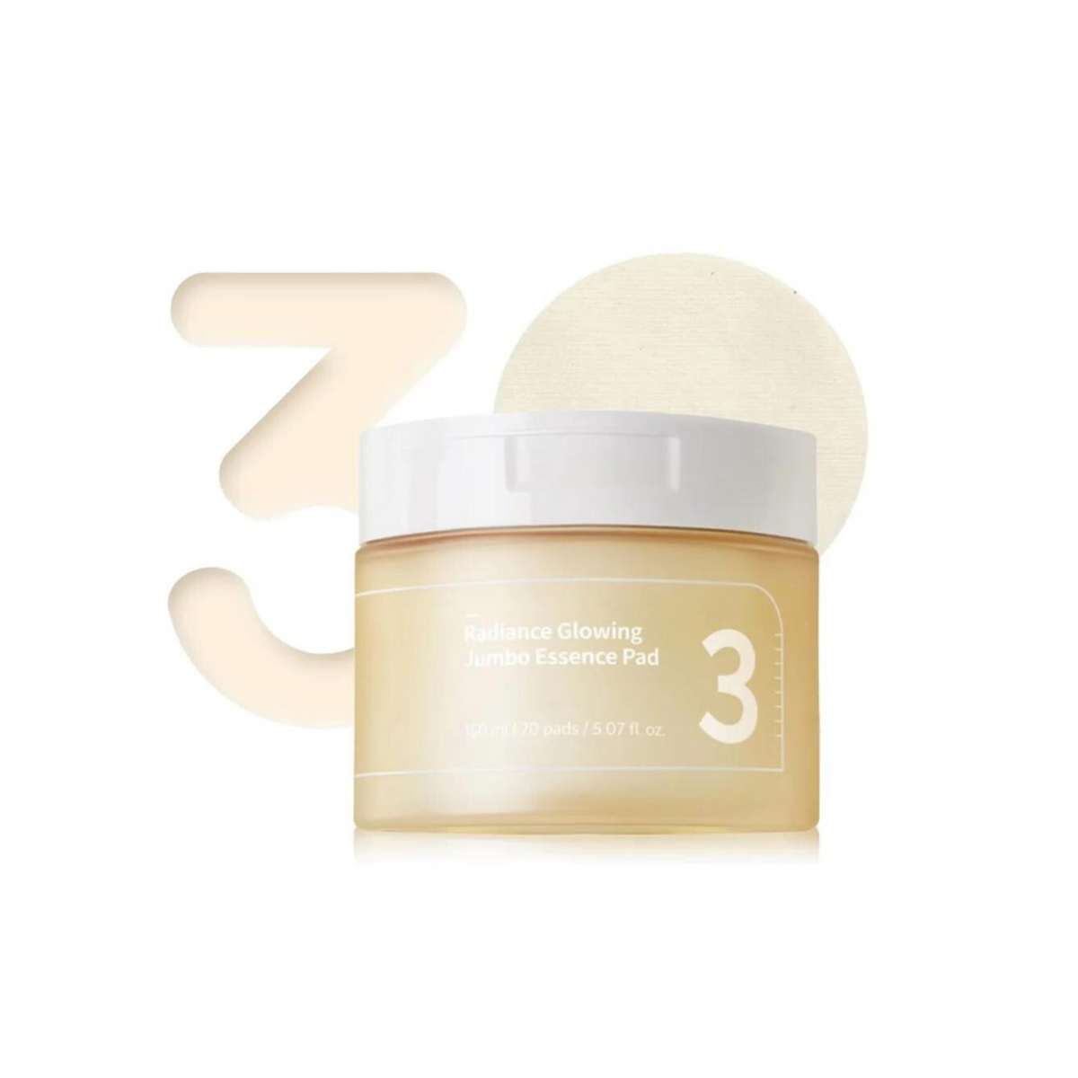 numbuzin No.3 Radiance Glowing Jumbo Essence Pad