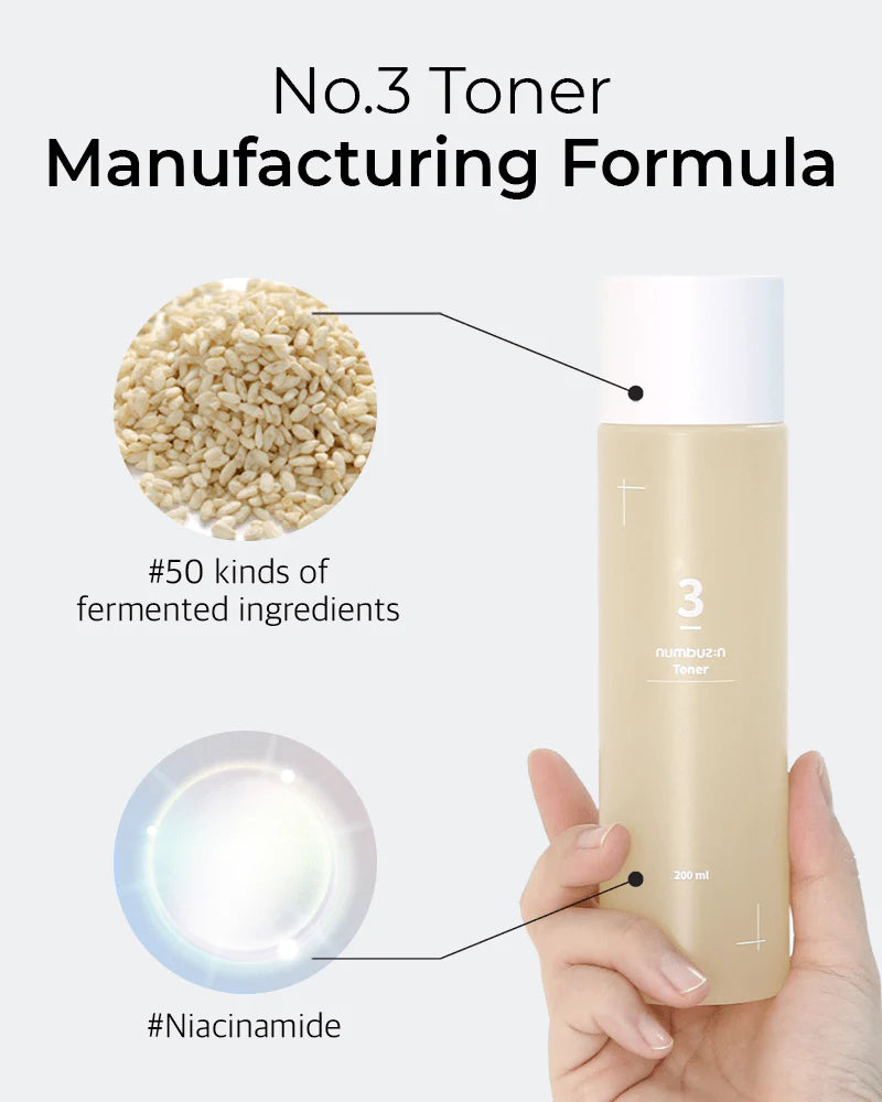 numbuzin No.3 Super Glowing Essence Toner (Renewed)