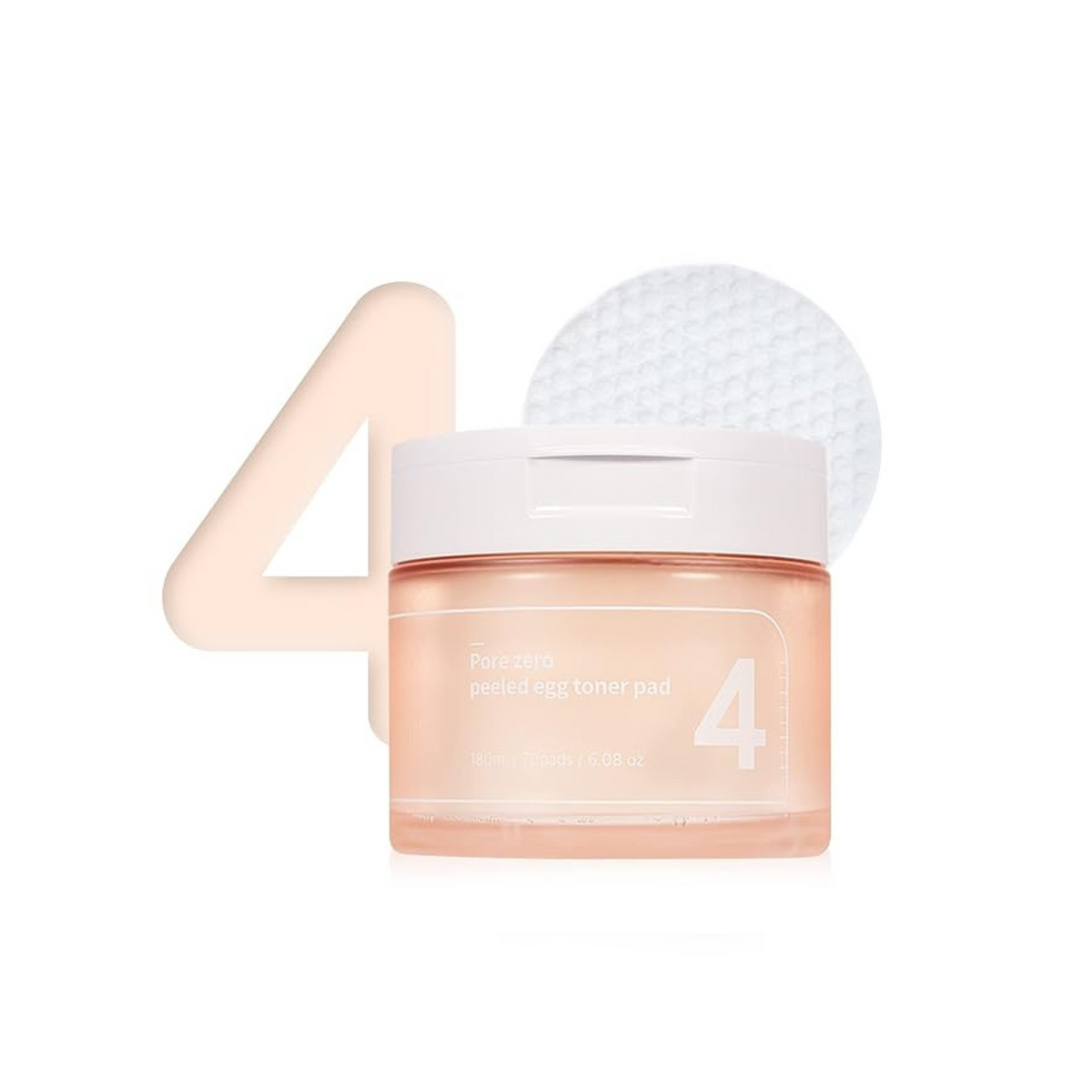 numbuzin No.4 Pore Zero Peeled Egg Toner Pad